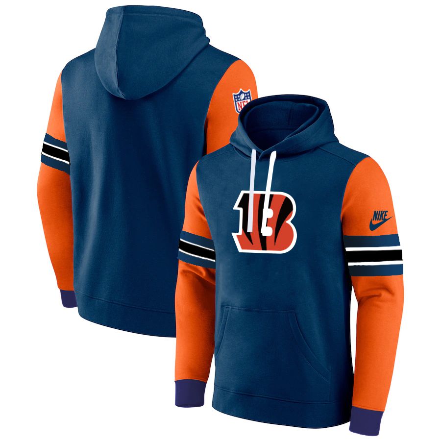 Men 2023 NFL Cincinnati Bengals blue Sweatshirt style 1031